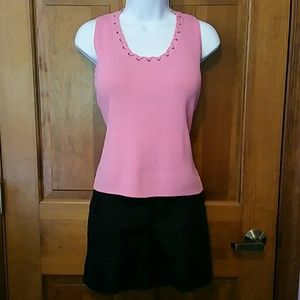 Joseph A. sleeveless top in bright pink